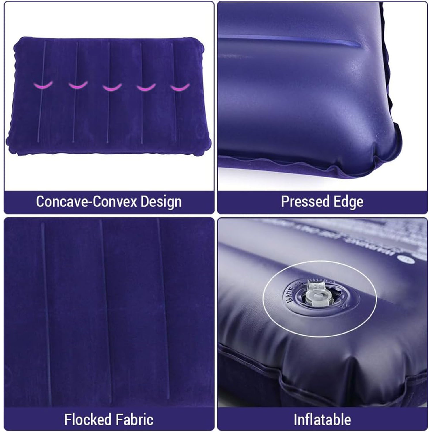 Velvet Air Inflatable Travel Pillow (Blue) Velvet Air Inflatable Travel Pillow (Blue)